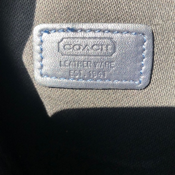 Coach Blue Signature Jacquard & Beige Leather Bucket Hat main image 6